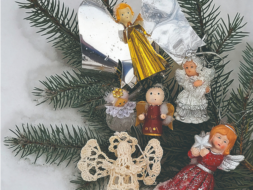 Eņģelīšu rotājumi.