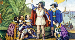 Kolumbs izkāpj krastā, 1492.