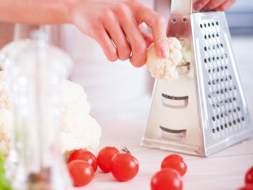 Rīvēts ziedkāposts.