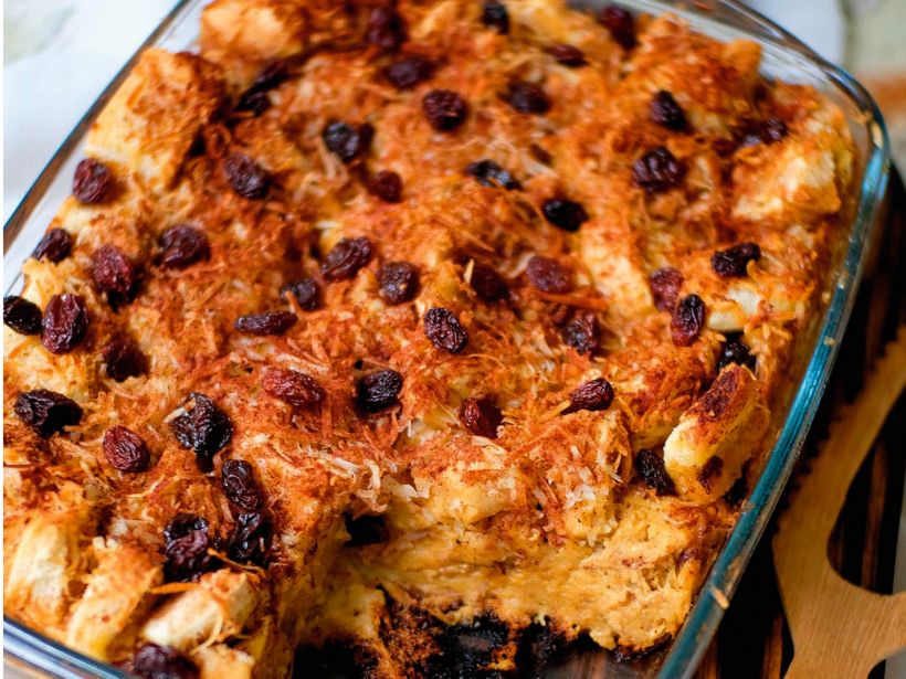 Baltmaizes pudiņš.