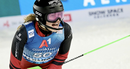 Dženifera Ģērmane ir viena no šīs sezonas sensācijām Pasaules kausā kalnu slēpošanā slaloma disciplīnā. 