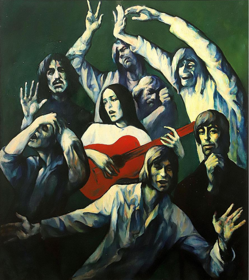 "Džoana Baeza dzied par mieru".