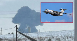 Krievijas Belgorodas apgabalā nogāzusies militārā lidmašīna "IL-76".