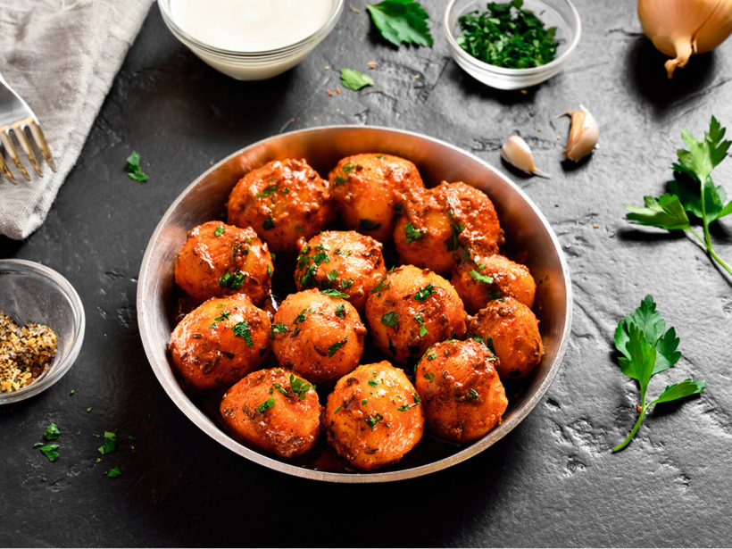 Kartupeļu kotletes.