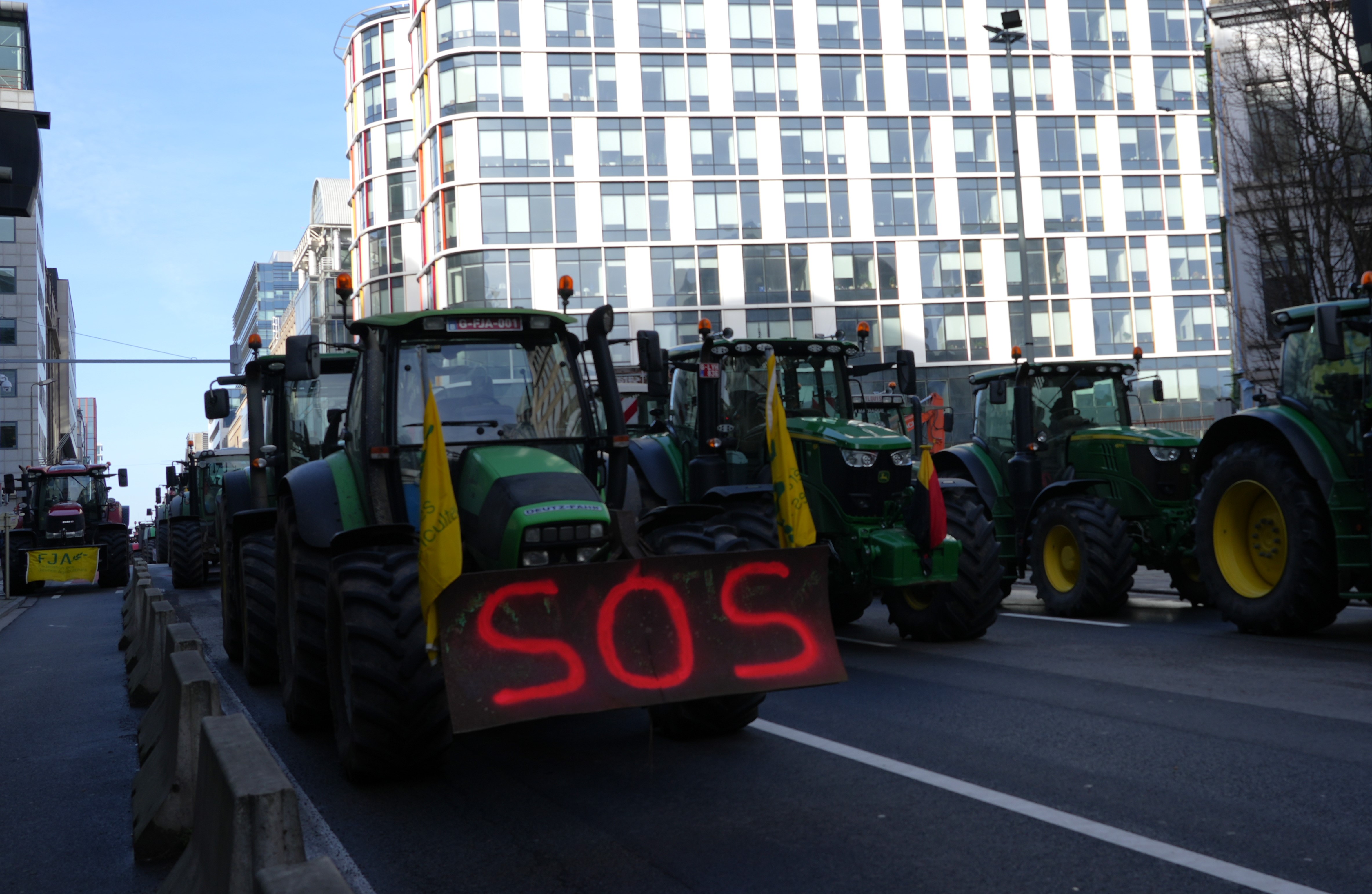 Zemnieku protesti Beļģijā.