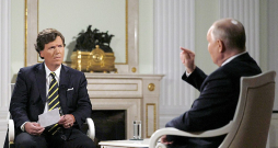 Takera Karlsona intervija ar diktatoru Putinu.