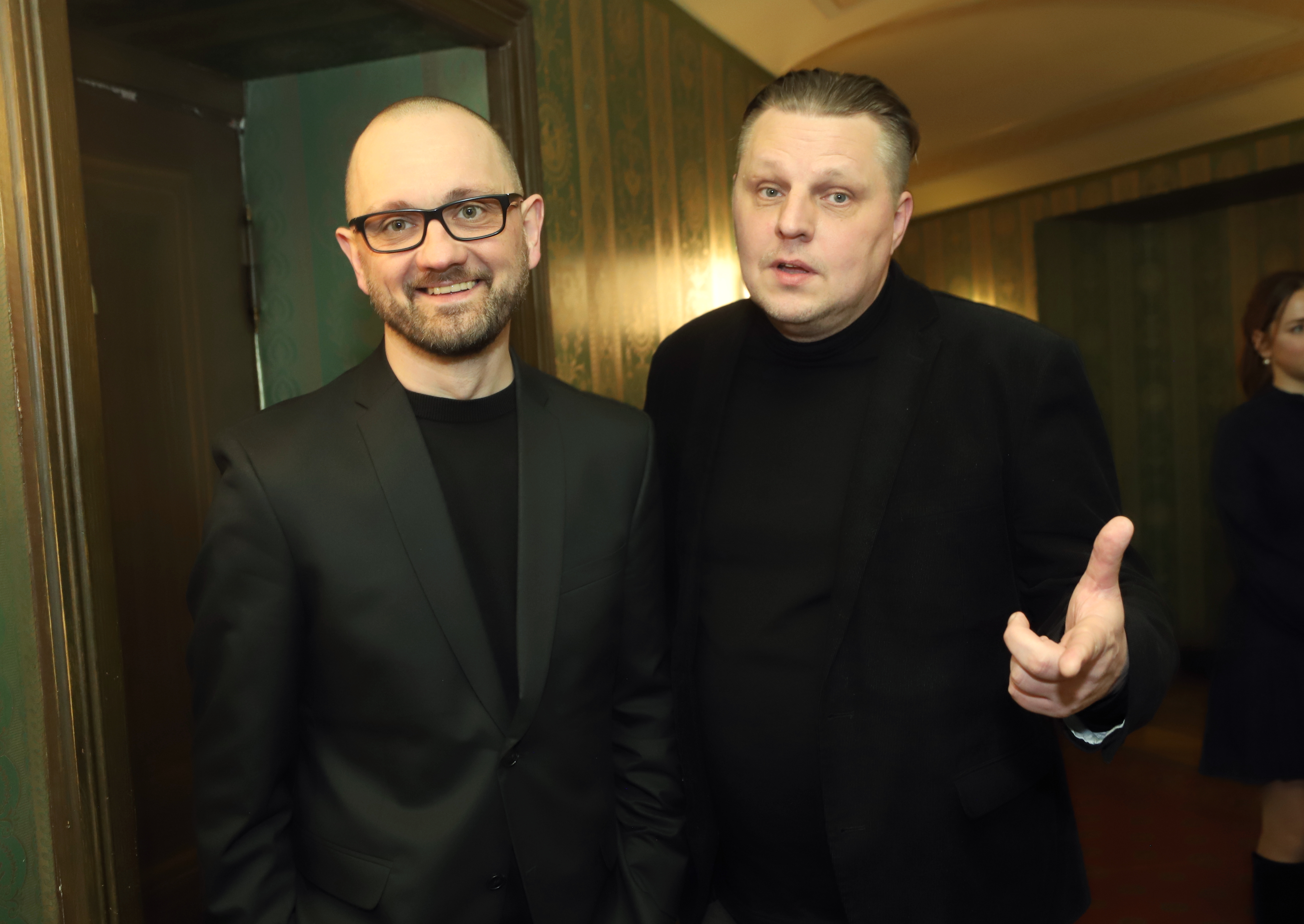 "Lielās mūzikas balvas" pasniegšanas ceremonija. Mikus Solovejs un Jānis Žilde.