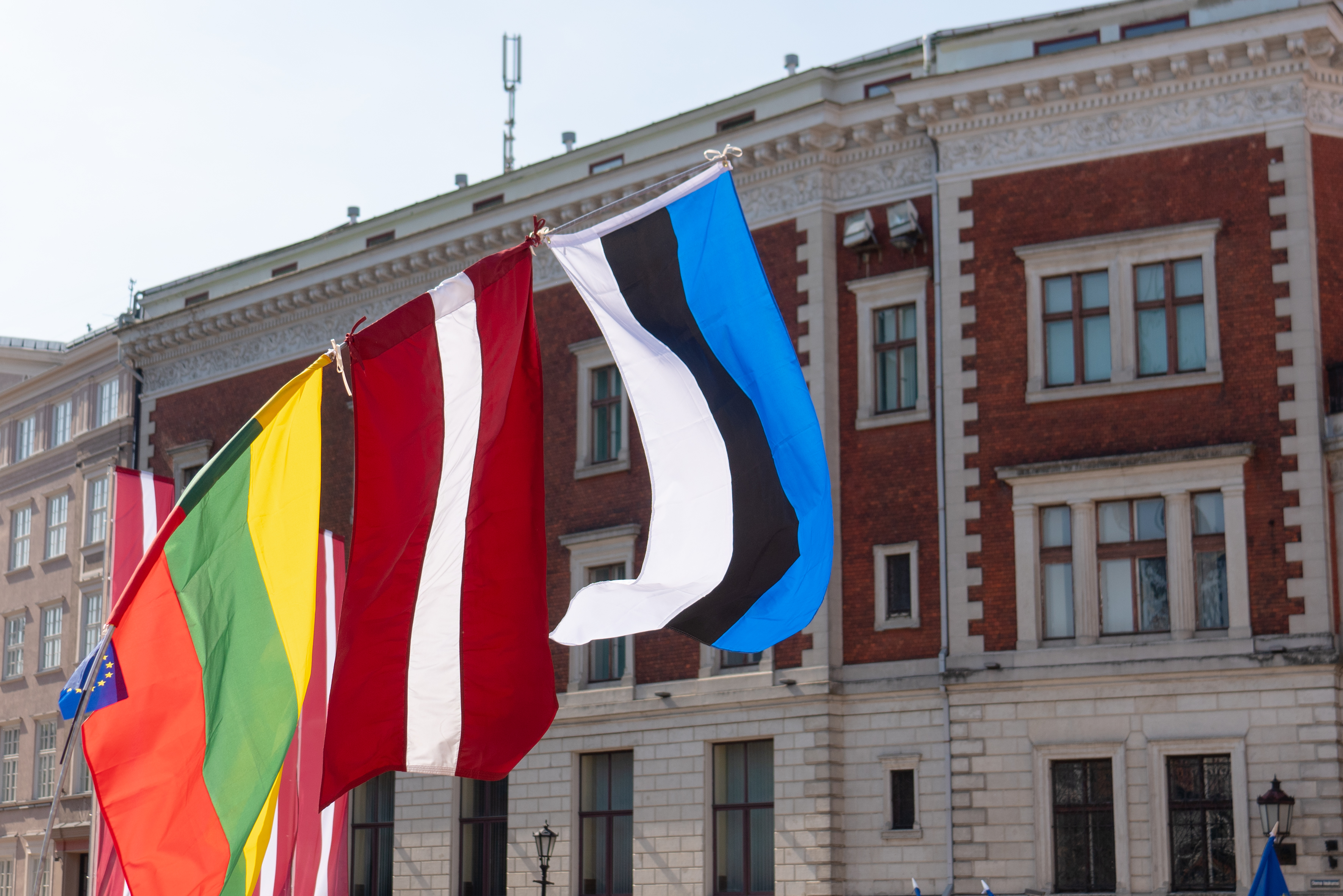 Zibakcija ar lielāko ES karogu Latvijā.
