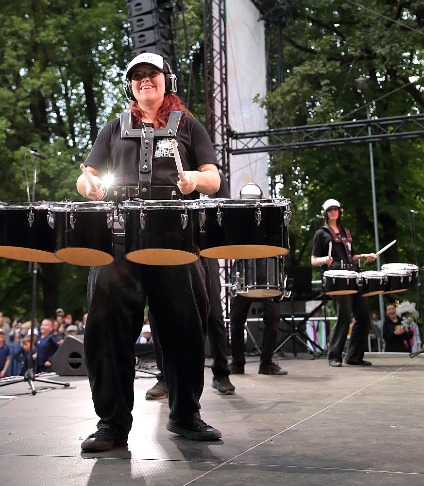 Andžeja Grauda bungu skola "Drumline Latvia", Vērmanes dārzs, Lielā skatuve, 08/07/2025. 